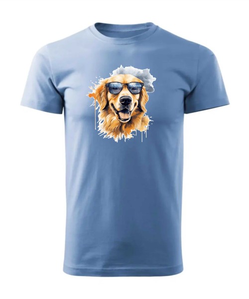 Golden Retriever w okularach