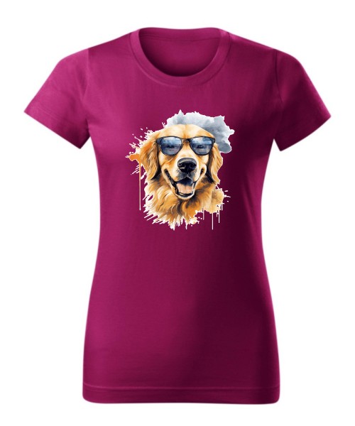 Golden Retriever w okularach