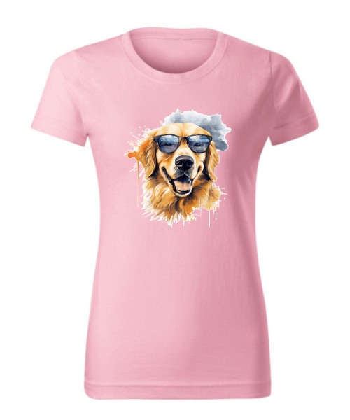 Golden Retriever w okularach