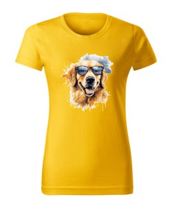 Golden Retriever w okularach
