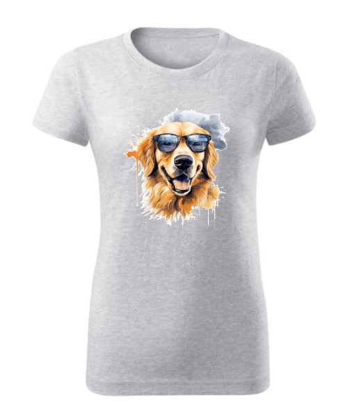 Golden Retriever w okularach