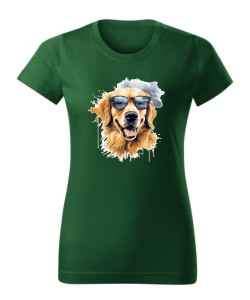 Golden Retriever w okularach