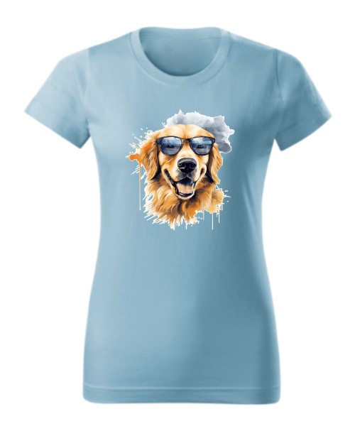 Golden Retriever w okularach