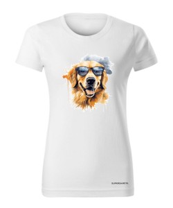 Golden Retriever w okularach