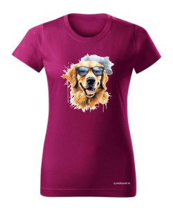 Golden Retriever w okularach