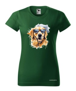 Golden Retriever w okularach