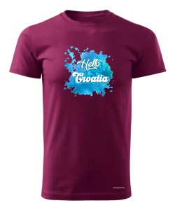 Hello Croatia blue