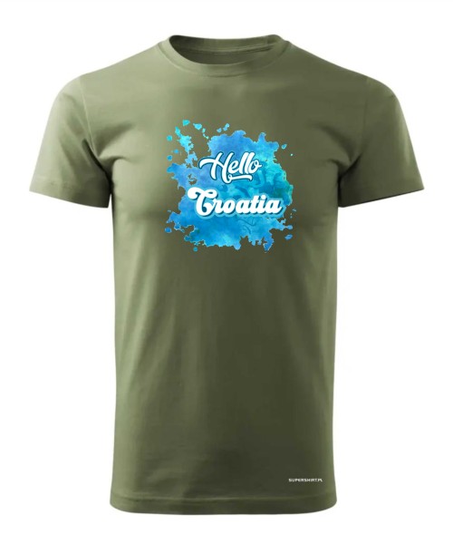 Hello Croatia blue