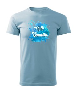 Hello Croatia blue