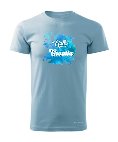 Hello Croatia blue