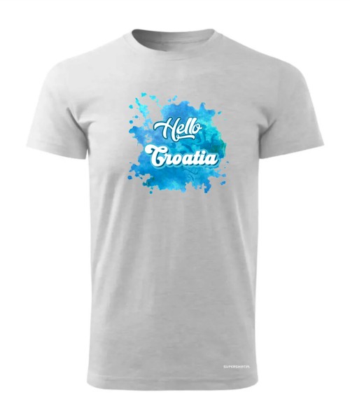 Hello Croatia blue