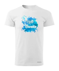 Hello Croatia blue