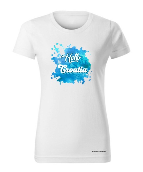 Hello Croatia blue