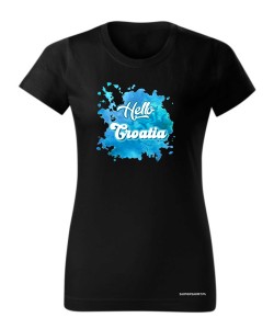 Hello Croatia blue