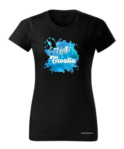 Hello Croatia blue