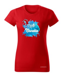 Hello Croatia blue