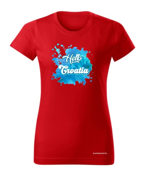 Hello Croatia blue