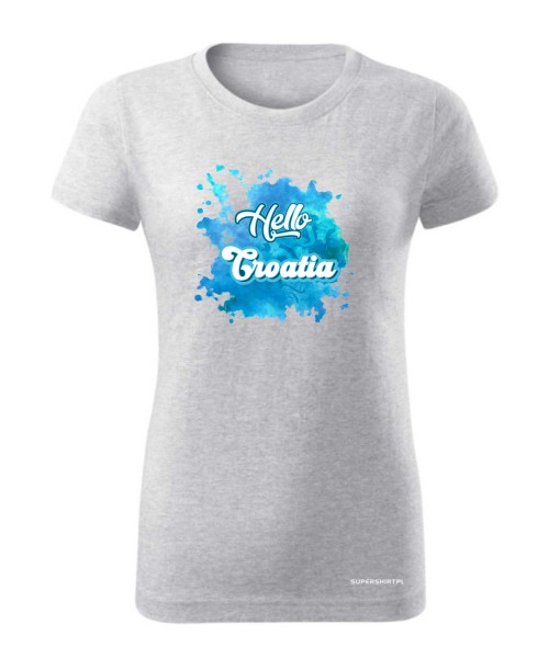 Hello Croatia blue