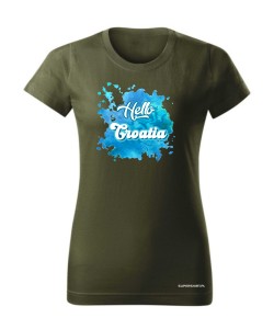 Hello Croatia blue