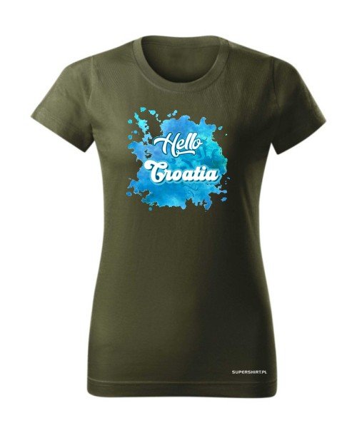Hello Croatia blue