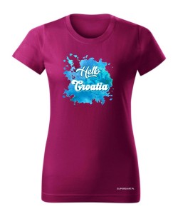 Hello Croatia blue