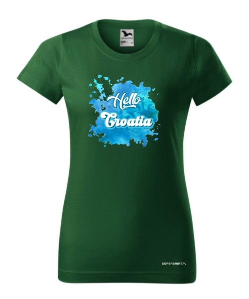 Hello Croatia blue