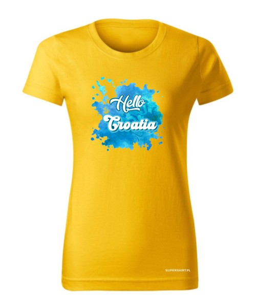 Hello Croatia blue