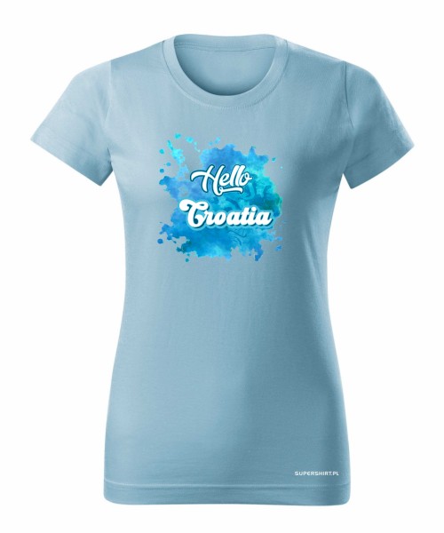 Hello Croatia blue