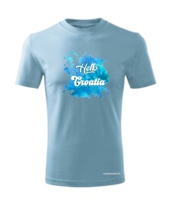 Hello Croatia blue
