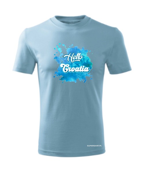 Hello Croatia blue