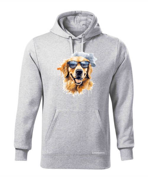 Golden Retriever w okularach