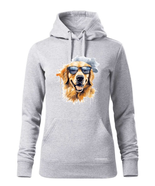 Golden Retriever w okularach